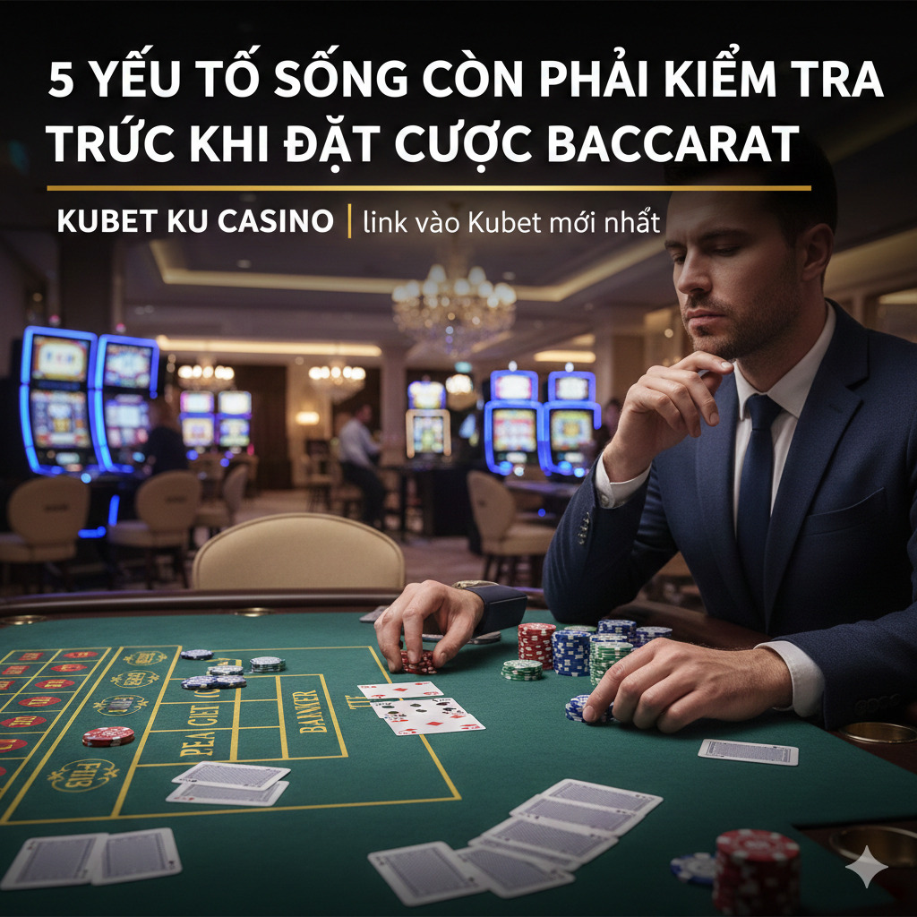 5 Yếu Tố Sống Còn Phải Kiểm Tra Trước Khi Đặt Cược Baccarat. Kubet Ku Casino link vào Kubet mới nhất
